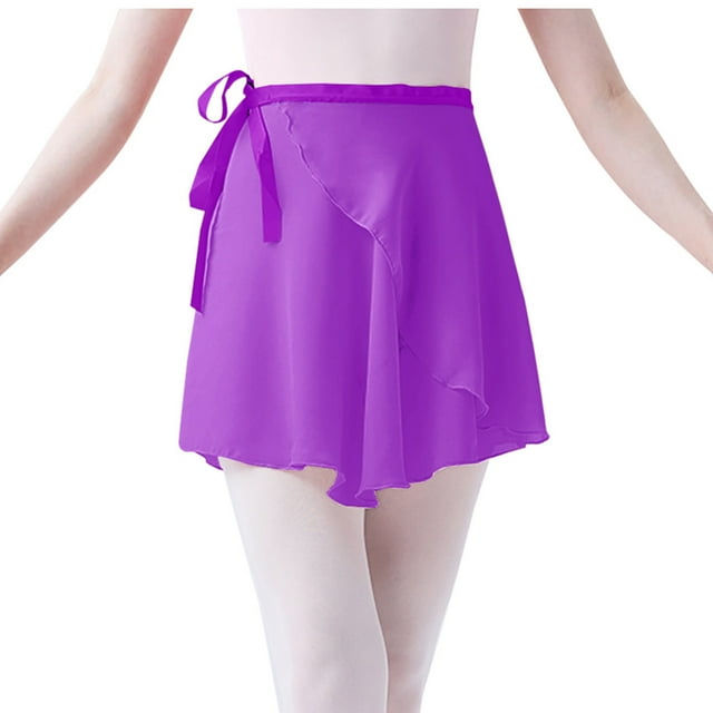 Mrat Jupe Crochet Mode Femme Maille Décontractée Taille Haute Solide Danse Bandage Mini Jupe Renaissance Jupe S-54 Violet TG