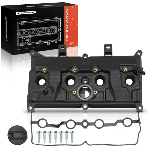 A-Premium Engine Valve Cover with Bolt, Gasket & Cap Compatible with Nissan Sentra 2013 2014 2015 1.8L