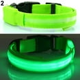 thumbnail image 2 of Flmtop Puppy Dog Cat Night Safety Flashing Luminous LED Light Adjustable Pet Collar Green, 2 of 9