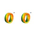 thumbnail image 4 of Minnieouse 2021 moda Unisex Punk luminoso que brilla en la oscuridad banda de boda anillos fluorescentes para Mujeres Hombres accesorios de Type6 NO6, 4 of 6