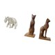 thumbnail image 5 of Figuras de y gato egipcio talladas a mano en madera. Ideales para decorar estanterías, escritorios o mesas. Un regalo perfecto para la oficin, 5 of 8