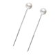 thumbnail image 4 of Pendientes de perlas con forma de botón para mujer, joyería de moda, regalos de estilo coreano, 4 of 7