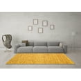 thumbnail image 3 of Ahgly Company Indoor Square Abstract Yellow Contemporary Area Rugs, 7' Square, 3 of 4