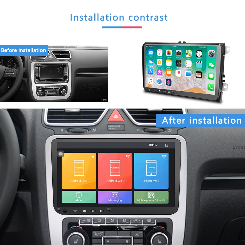 Android 9.1 Car Stereo GPS Player Navigation For Skoda Octavia 2014-2018 Radio 