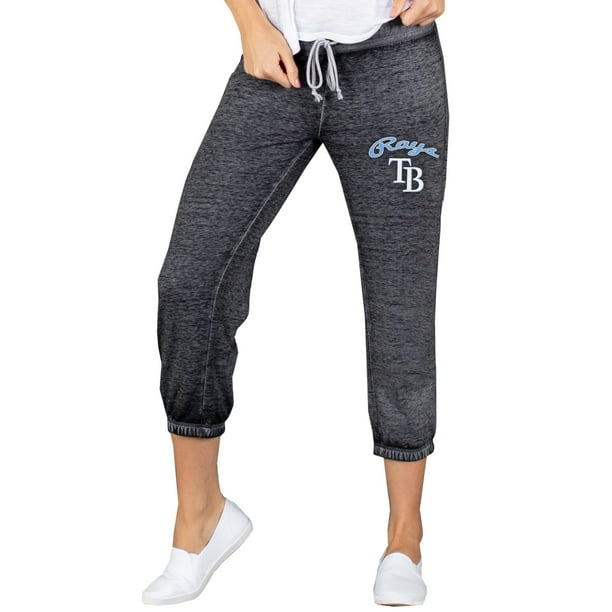 Tampa Bay Rays Concepts Sport Women's NBO Knit Capri Pants Charcoal