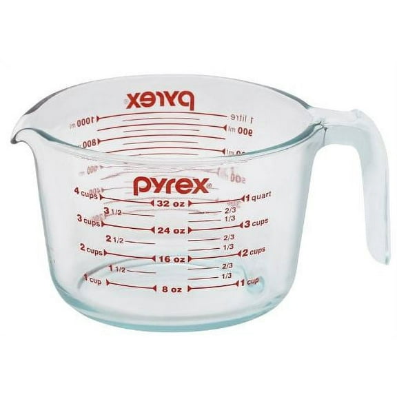 Pyrex 6001076 32 Oz PyrexÃ‚Â® Glass Measuring Cup (Pack of 3)