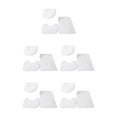 thumbnail image 3 of Maytalsory 1/2/3/5 3pcs/set Soft Texture Bath Mat Set Gentle And Sensational Carpets For Relaxing White 5PCS, 3 of 6