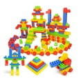 thumbnail image 3 of Juguetes de bloques de construcción para niños, colores brillantes, DIY, bloques de construcción educativos para niños pequeños, juguete de construcción, 3 of 9