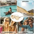 thumbnail image 5 of Lion King one-piece sunglasses trend cross-border hollow sunglasses, made of PC, 5 of 5