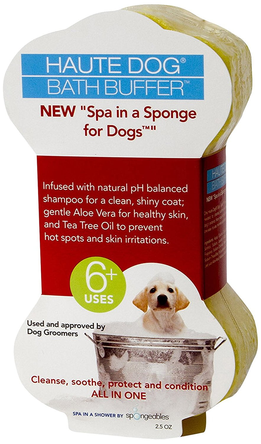 Spongeables SpaInaSponge for Dogs, 2.5oz