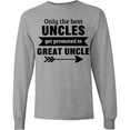 thumbnail image 3 of Inktastic Only the Best Uncles Get Promoted to Great Uncle Long Sleeve T-Shirt, 3 of 5