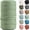 Avocado Green, variant on Y&N - 4mm 109yards Macrame Cord, Colored Cotton Rope Macrame Yarn, Grey | Macrame Supplies, 3 Strand Twisted Cotton Yarn String, Cotton Cord for Wall Hanging, Plant Hangers, Crafts, Knitting