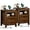 Brown, variant on Nightstands Set of 2 with Charging Station, Farmhouse Side End Table with 2 Drawers and Open Shelf, Wood Rustic Sofa Table, Bedside Cabinet for Bedroom, Living Room, Closet, Office(Brown)