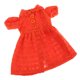 thumbnail image 4 of Moderna de Mangas Cortas con Collar Estilo de Peter Pan Decoraciones de Modelo Muchacha para 1:4 Muñeca naranja Sunnimix BJD Doll Skirt, 4 of 8