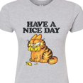 thumbnail image 3 of Garfield - Have A Nice Day Retro - Juniors Fitted Graphic T-Shirt, 3 of 5