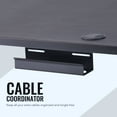 thumbnail image 5 of 47x24 Sit Stand Gaming Desk with Charging Station for Home Office, Black, 5 of 12