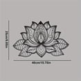 thumbnail image 3 of "Boho Wall Art Decor – Black Mandala Metal Wall Hanging, Lotus Flower Design for Bedroom, Living Room, Office & Meditation Space | Zen Home Aesthetic, 3 of 15