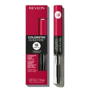 Revlon ColorStay Overtime Longwearing Gloss Lipstick with Vitamin E, 480 Unending Red, 0.07 fl oz