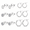 Silver-1, variant on 6 Pairs Small Huggie Hoop Earrings for Women,Silver Plated Hypoallergenic,Stud Earring Sets Gifts