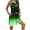 Green, variant on Wancir Women's Pleated Nightgown Sleeveless Round Neck with Side Pockets