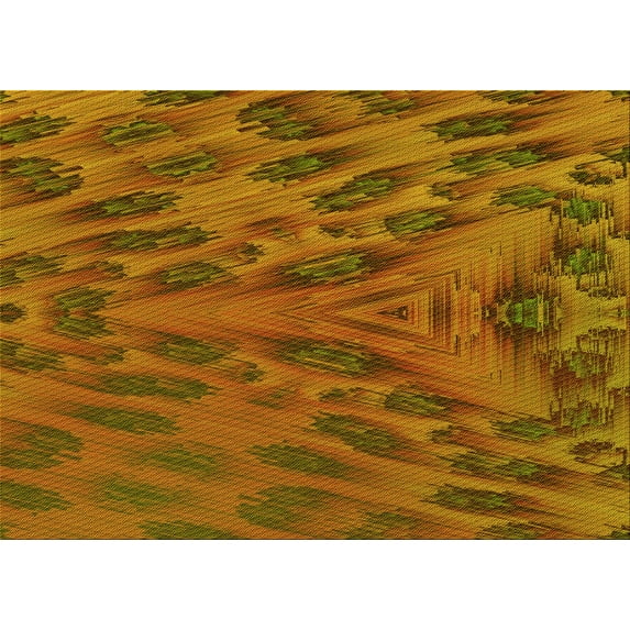 Ahgly Company Indoor Rectangle Patterned Mahogany Brown Area Rugs, 2' x 3'