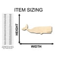 thumbnail image 2 of Unfinished Wood Sperm Whale Shape - Craft - up to 46" DIY 30" / 1", 2 of 3