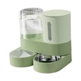 thumbnail image 2 of Comedero automático giratorio para mascotas, cuenco portátil extraíble y práctico para gatos, cuenco de alimentación para conejos y animales pequeños. Verde, 2 of 8