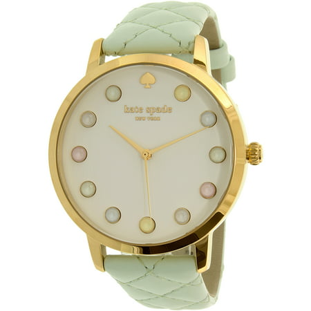 Kate Spade Women's Gramercy KSW1096 Green Leather Quartz Watch