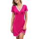 thumbnail image 1 of Camisas de noche Camisones de mujer Camisas de dormir sexy Recorte de encaje Cuello en V Manga corta Ropa de dormir de noche Camisón suave L-XXL Fokelyi WMZL-1162-4, 1 of 6