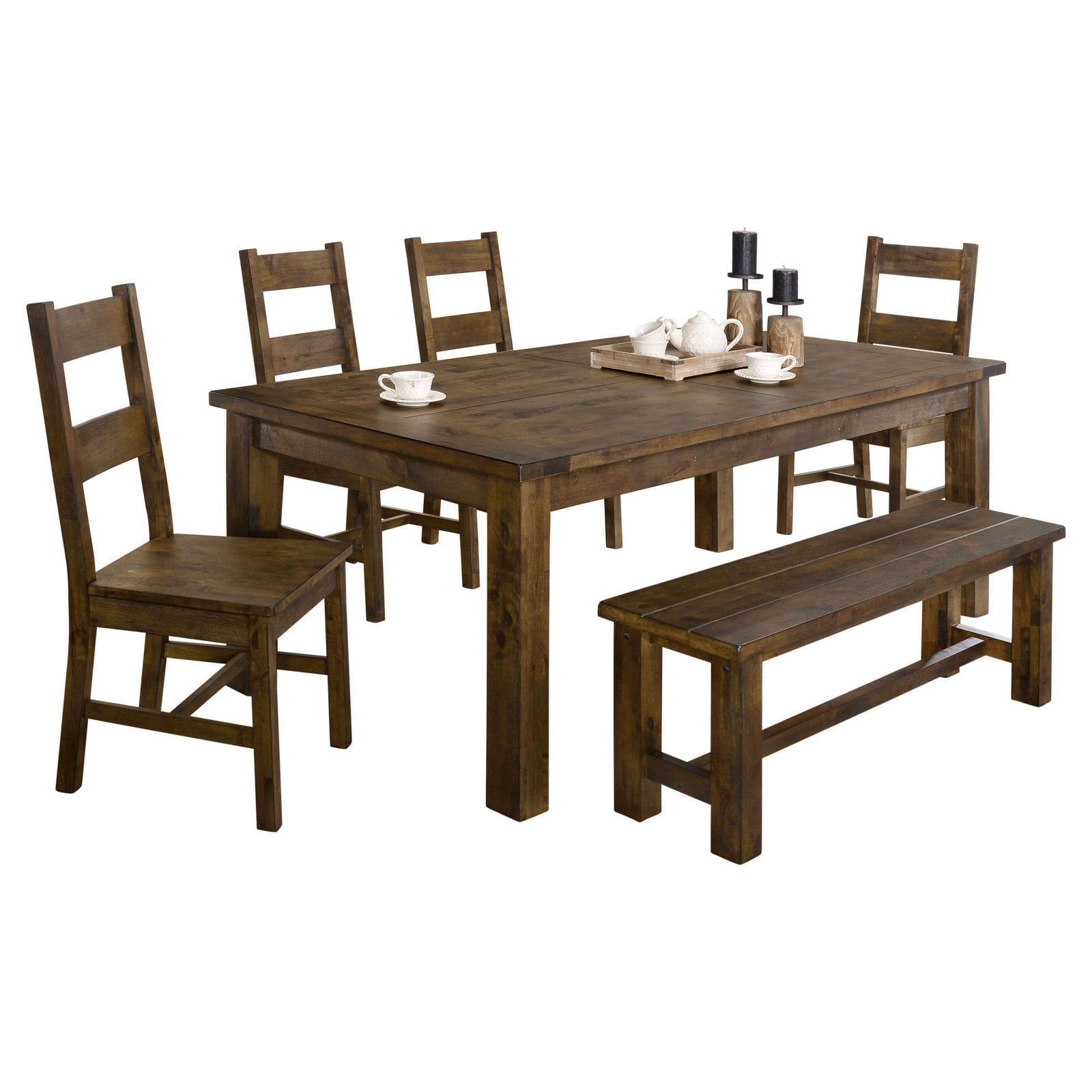 Furniture Of America Belton 6 Piece Dining Table Set Walmart Com Walmart Com