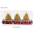 thumbnail image 3 of putnchl 3 Pieces Christmas Tealight Candles Handmade Delicate Santas Snowman Acorn Tree Candles for Christmas Home Decoration Gifts, 3 of 3