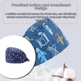 thumbnail image 3 of fastboy Gourd Caps Nurse Durability Pure Color Button Professional Assorted Colors Tie Back Work Uniform Operating Hats L19, 3 of 6