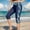 Swimwear-537Multicolor, variant on Xdegoge Swim Pants for Women High Waisted Swim Capris Board Shorts Swimwear Leggings Tropical Palm Print Tummy Control Slimming Modest Surfing Sports