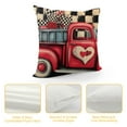thumbnail image 4 of Wuche Valentines Day Pillow Covers Spring Buffalo Farmhouse Decor Black White Truck with Red Love Happy Valentine Gnome Holiday Decorations Throw Cushion Case for Home Decorations, 4 of 5