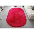 thumbnail image 5 of Manhattan Polyester Shag Area Rug Pink 5'2'' X 7'5'' Oval 5' x 8' Pink Oval, 5 of 5