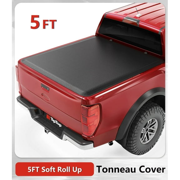 TIPTOP Soft Roll-Up Tonneau Cover Truck Bed For 2019-2024 Ford Ranger 5ft Bed (61") | TP1 |