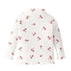 thumbnail image 1 of Gibobby Blusa Termica Niñas Primavera y otoño Estampado de cereza Tendencia de moda casual Lindo suéter （Blanco， 18-24 Meses), 1 of 5