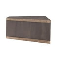 thumbnail image 4 of Bowery Hill Corner Wood Wall Mounted Floating Shelf 42" TV Stand Console in Walnut Oak, 4 of 8