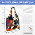 thumbnail image 3 of Vsdgher Cow Print canvas Tote Bag, Lightweight Cloth Bags, Suitable for shopping, groceries, travel, 3 of 4