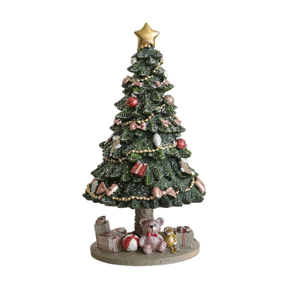 Caja de música para árbol de Navidad, caja musical de Navidad, escultura decorativa, estatua, adorno, decoración para escritorio, fiesta, interior, do