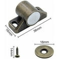 thumbnail image 2 of Set con 6 runden Magneten mit Schraubmagneten, Türschließer, Magnetverschluss für Schubladen, Schränke, französische Türen, europäische Retro-Hardware, 2 of 5