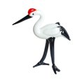 thumbnail image 2 of Estatua de grulla Figura de grulla Animales Estatua Artesanías Figuras de grulla de pie Figuras de aves Cabeza abajo, 2 of 9