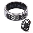 thumbnail image 2 of Ring Smart Ring Sports Sleep Monitoring  Control Stainless Steel Health Tracker Ring with Display Screen, 2 of 7