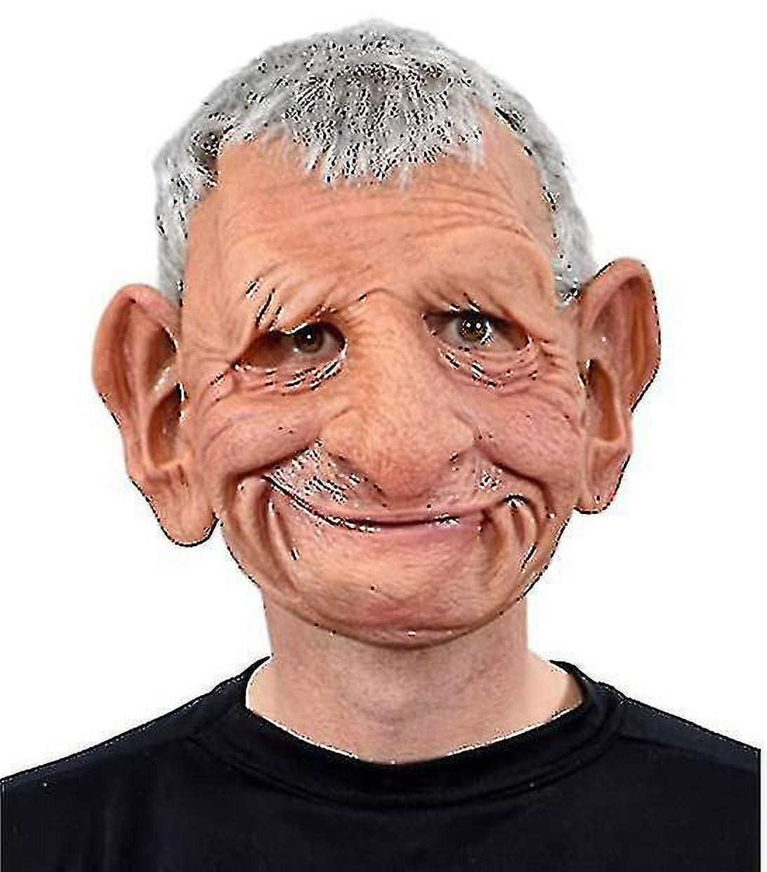 Máscara Realista Látex Hombre Viejo Halloween Cosplay Fiesta | Meses