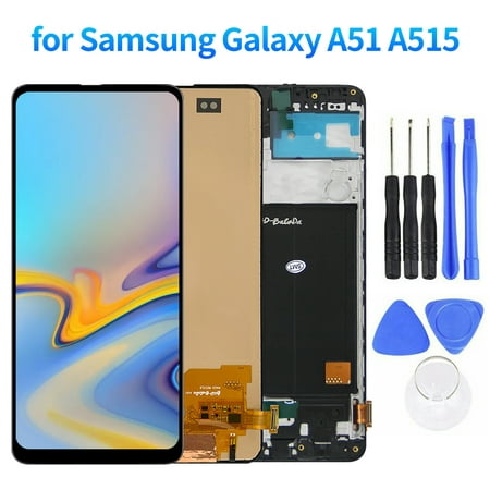 GROFRY LCD Screen Professional High Sensitivity Original Super AMOLED LCD Display Touch Screen Digitizer Replacement for Samsung Galaxy A51 A515