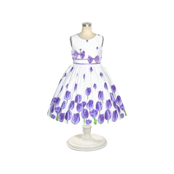tulip festival dress Tulip Festival Print Dress – Milby's Just Kids
