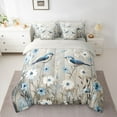 thumbnail image 2 of Castle Fairy Blue Bird Twin Bedding Sets for Teens,Chic Floral Daisy Bedding Comforter Set, 2 of 8