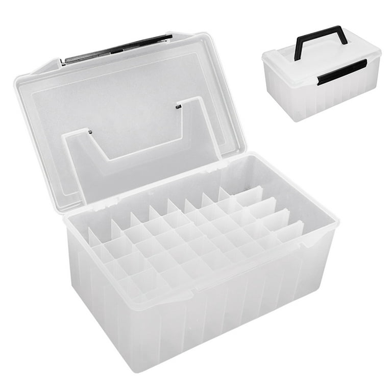 Fishing Tackle Box PVC Fishing Gear Accessories Storage Box Case, White