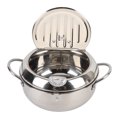 thumbnail image 1 of Deep Fryer Pot, Stainless Steel Japanese Frying Pot with , Lid and Oil Drip Drainer Rack, Janpanese Style Tempura Frying Pot , Tempura Deep Fryer Pot for Kitchen, 1 of 7