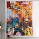 thumbnail image 1 of Cortina de ducha My Hero Academia con diseño de dibujos animados, con 12 ganchos, impermeable, lavable, de poliéster, para decoración del baño, 60 x 72 pulgadas, de hierro, 1 of 8